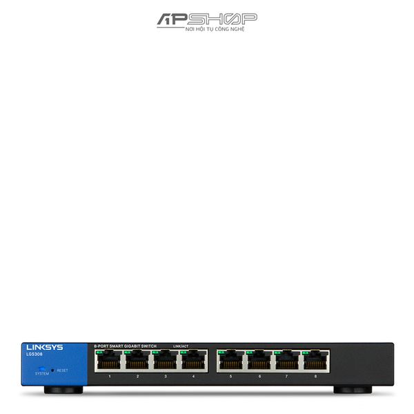 Switch Linksys LGS308 8Port Smart Gigabit Switch - Hàng chính hãng