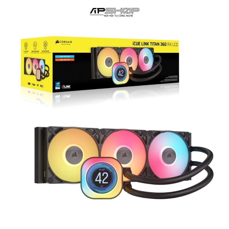 Tản nhiệt nước Corsair iCUE LINK TITAN 360 RX RGB LCD