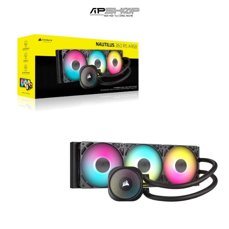 Tản nhiệt nước Corsair NAUTILUS 360 ARGB – APSHOP.VN