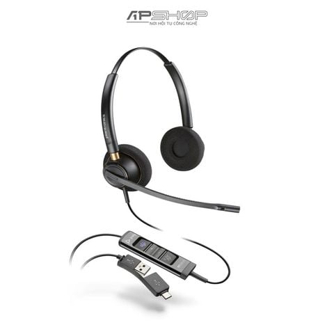 Tai nghe Call Center POLY EncorePro 525 USB | EP525 | USB A/ USB C | Chính hãng