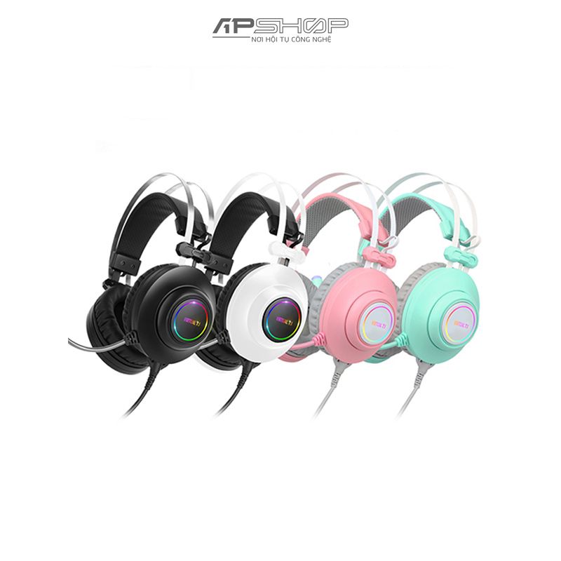 Tai nghe chơi Game ZIDLI SH320V Vibration RGB Wired USB 7.1 | Chính hãng