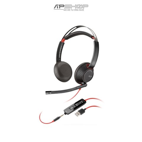 Tai nghe có dây USB Poly Blackwire 5220 | C5220 | Usb A + 3.5mm | WW