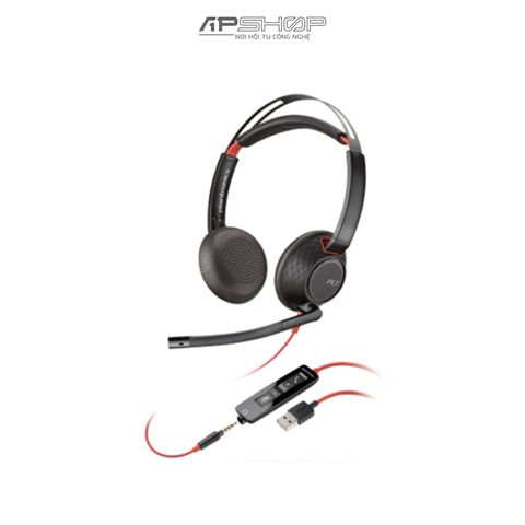 Tai nghe có dây USB Poly Blackwire 5220 | C5220 | USB A + 3.5MM | WW