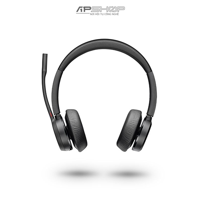 Tai nghe không dây họp trực tuyến Poly Voyager 4300 UC | Nghe 2 tai | Chính hãng