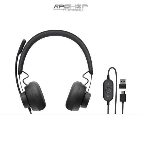 Tai nghe Logitech Zone Wired | Wired | USB C/A | Chống ồn cao cấp