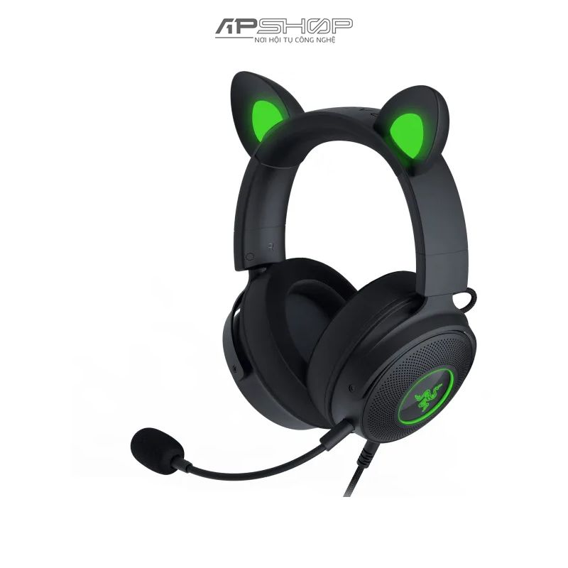 Tai nghe Razer Kraken Kitty Edition V2 Pro Quartz Wired RGB | Chính hãng