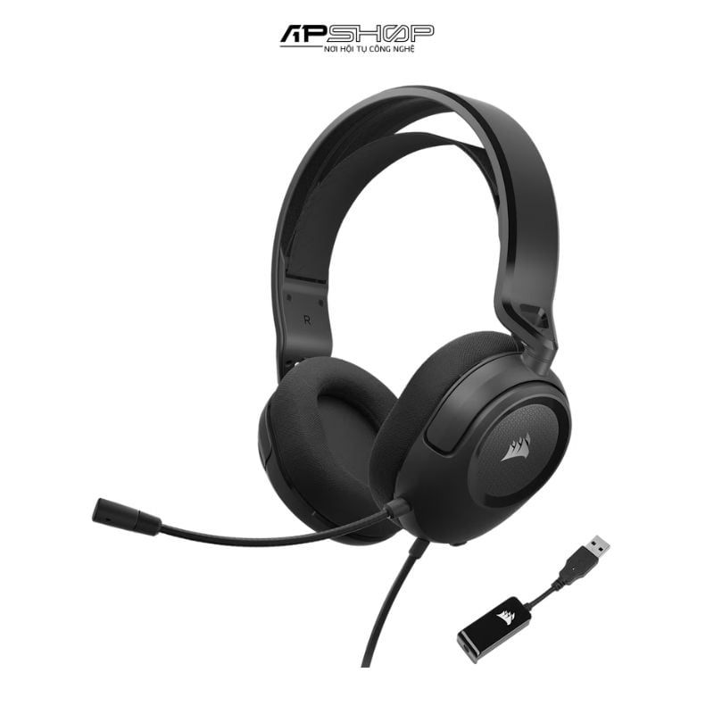 Tai nghe Corsair HS35 Surround V2, Carbon
