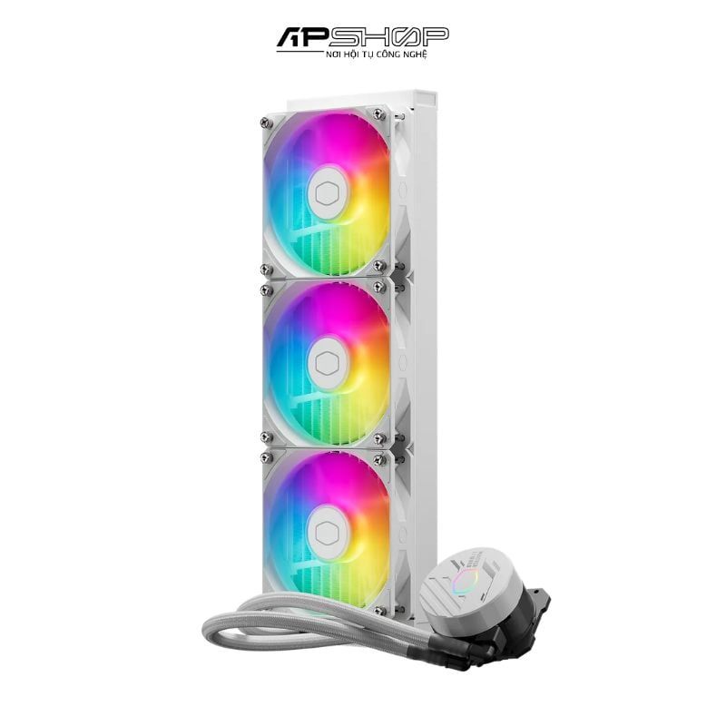 Tản nhiệt CoolerMaster 360L Core ARGB White | Chính hãng