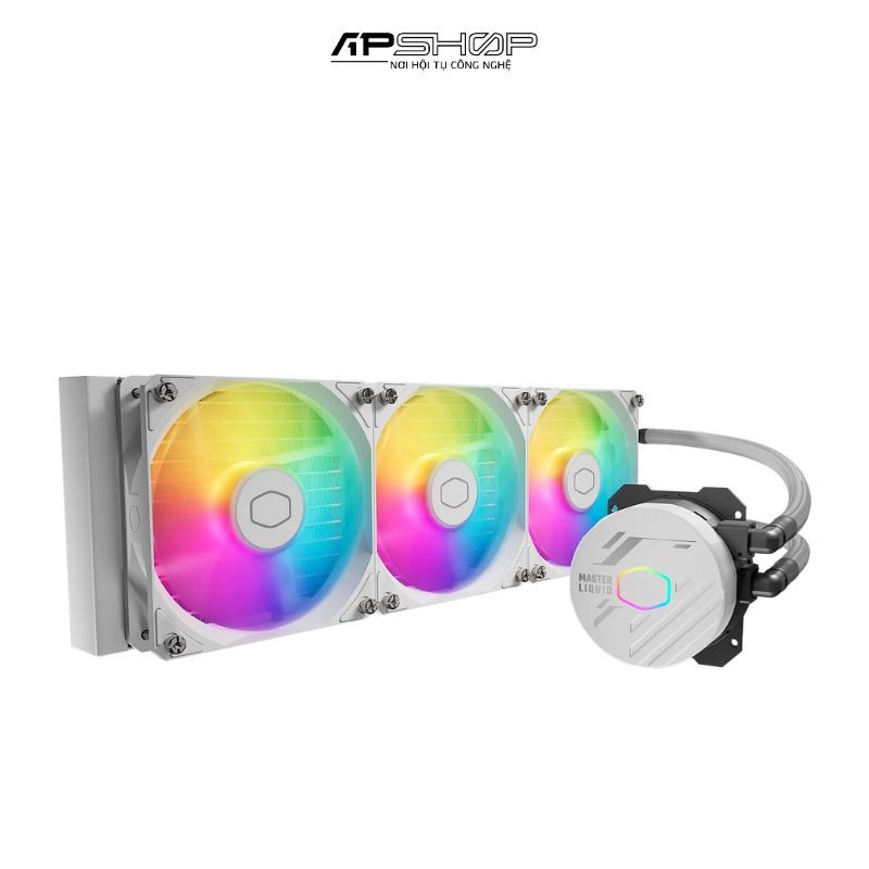 Tản nhiệt CoolerMaster 360L Core ARGB White | Chính hãng