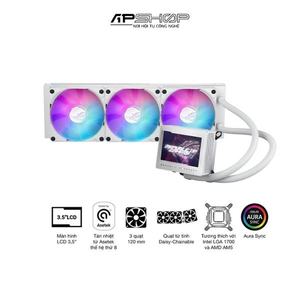 Tản Nhiệt Nước ASUS ROG RYUJIN III 360 ARGB White Edition