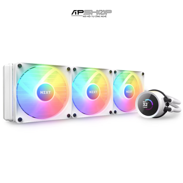 Tản nhiệt nước NZXT Kraken 360 RGB White | Chính hãng