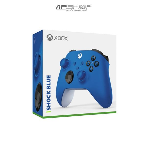 Tay cầm Microsoft Xbox One X Shock Blue | Chính hãng