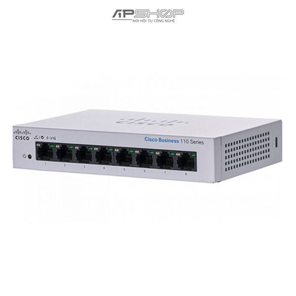 Switch Cisco CBS110 Unmanaged 8Port GE, Desktop, Ext PS - Hàng chính hãng