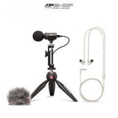 Bộ micro thu âm condenser stereo Shure MV88+ kèm tai nghe Shure SE215 và chân tripod để bàn