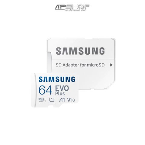 Thẻ nhớ microSD SamSung EVO Plus C10, V10, A1, up to 130MB/s | Chính hãng