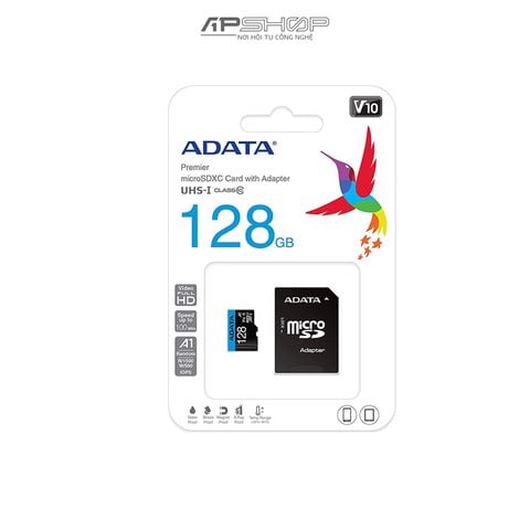 Thẻ nhớ MicroSDXC 128GB | U1 | V10 | A1 | Có Adapter chuyển SD