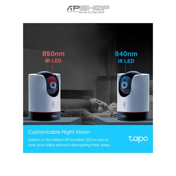 TP Link Camera AI WiFi An Ninh Gia Đình Quay / Quét Tapo C225 | Chính hãng