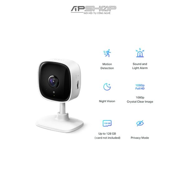 TP Link Camera WiFi An Ninh cho Gia Đình Tapo C100 V2 1080p | Chính hãng