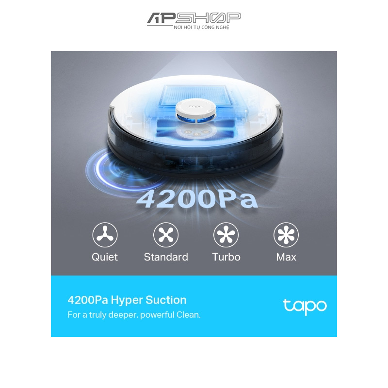 TP Link Robot Hút Bụi & Lau Nhà LiDAR Tapo RV30 | Chính hãng
