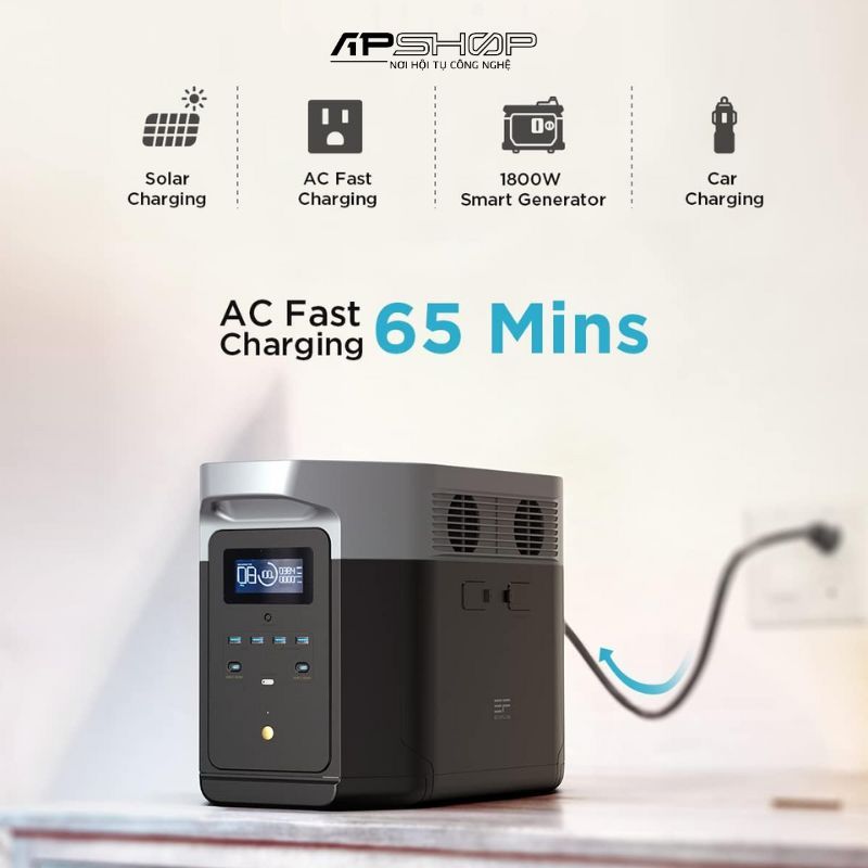 Trạm Điện Di Động EcoFlow DELTA Max 2000 | 2400W 2016Wh