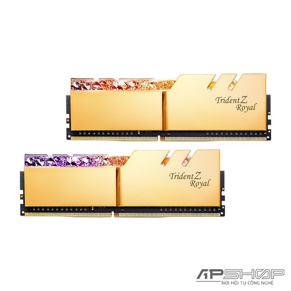 Ram GSKill Trident Z Royal 32GB 2x16GB Bus 3000 DDR4 - C16 - Gold