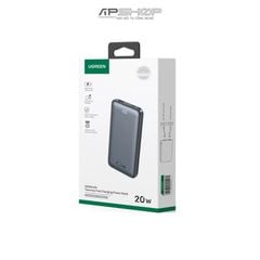 Pin Dự Phòng UGREEN 10000mAh USB-A+USB-C Ultra Slim Power Bank (LY) 60689
