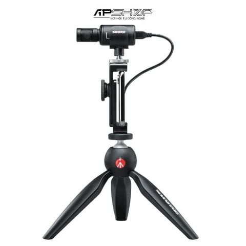 Bộ micro thu âm condenser stereo Shure MV88+ Video Kit kèm chân tripod để bàn