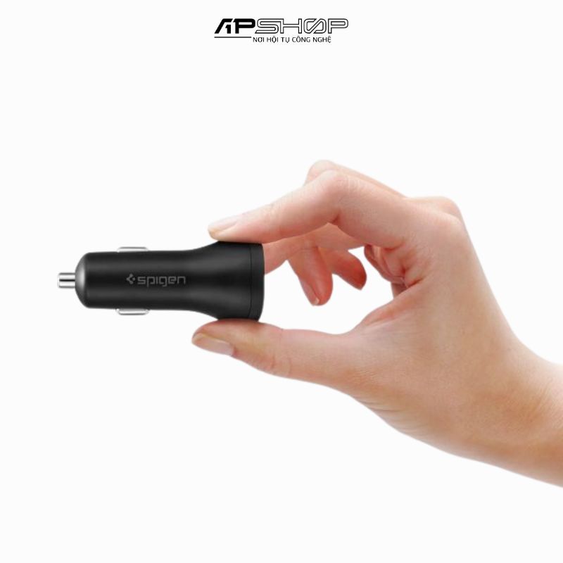 Tẩu Sạc Xe Hơi Spigen Steadiboost USB C Pd3.0 Car Charger (1C1A) 27W