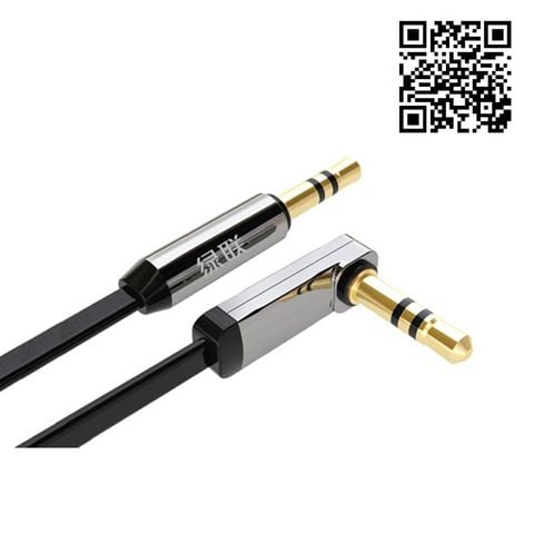 Cáp Âm Thanh Ugreen 3.5mm to 3.5mm - Đầu Bẻ Góc 90 Độ