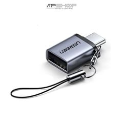 Đầu Chuyển UGREEN Type C to USB 3.0 A Adapter Cable with Lanyard Space Gray US270