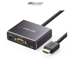 Cáp chuyển đổi HDMI to VGA + Audio và 1 cổng quang SPDIF Ugreen UG40282 cao cấp