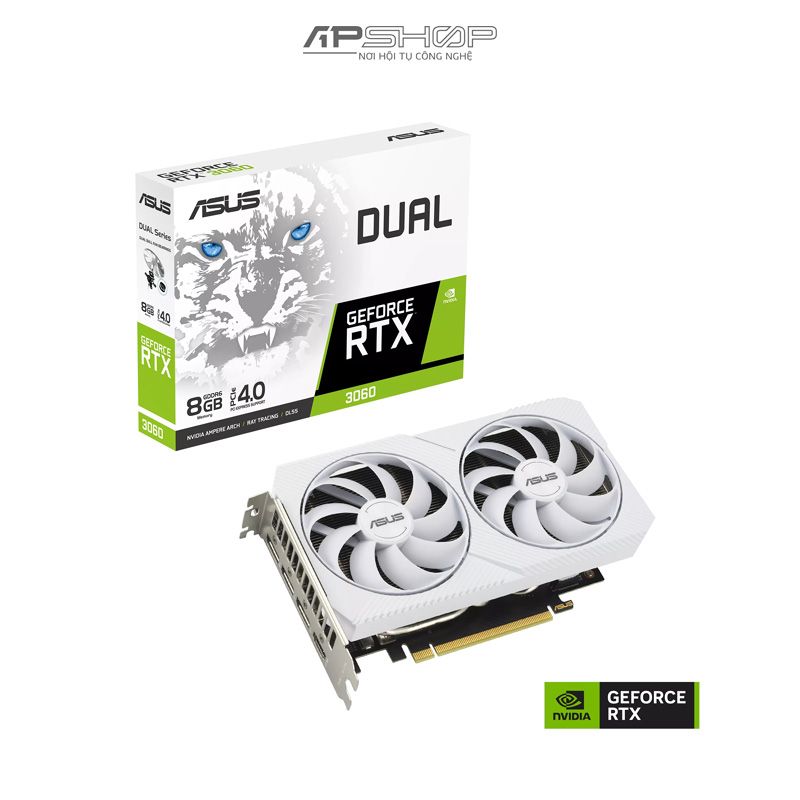 VGA Asus DUAL RTX 3060 8G WHITE | Chính hãng