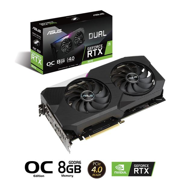 VGA ASUS DUAL RTX 3070 O8G