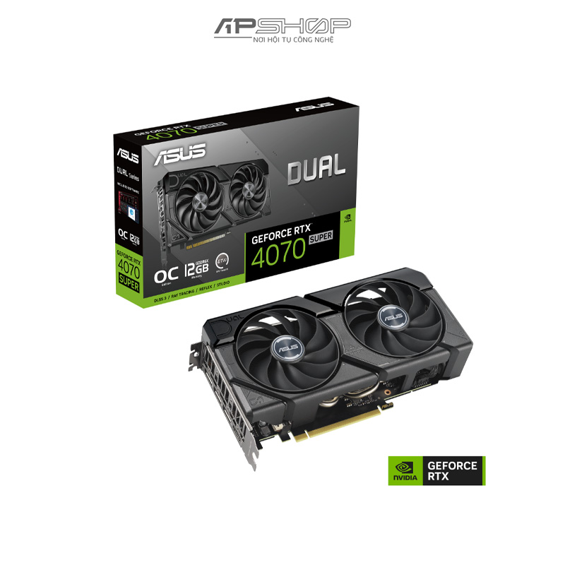 VGA ASUS Dual RTX 4070 SUPER EVO OC Edition 12GB GDDR6X