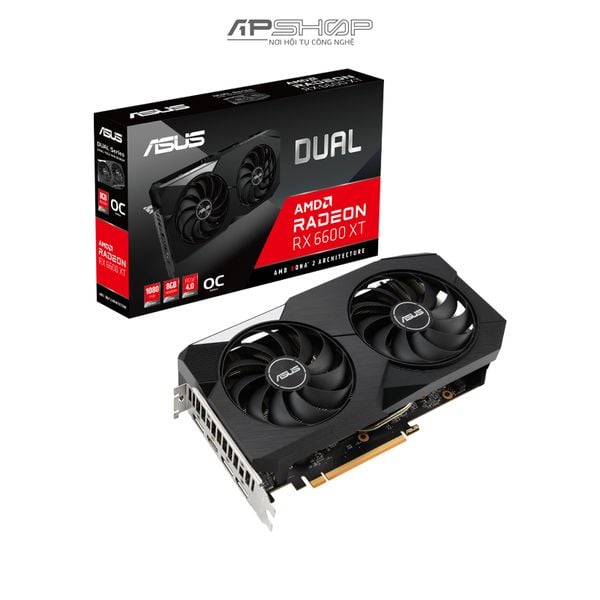 VGA AMD Radeon ASUS DUAL RX 6600 XT OC EDITION - Hàng chính hãng