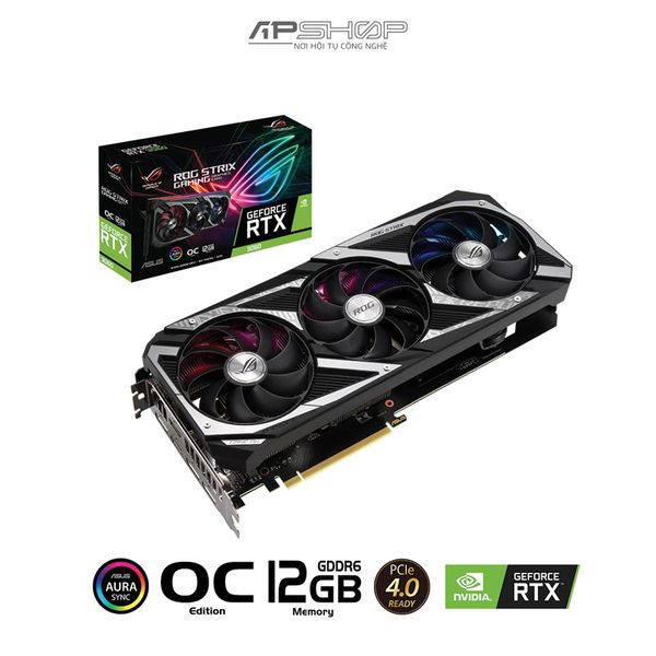 VGA ASUS ROG STRIX RTX 3060 OC Edition 12GB V2 GAMING | Chính hãng