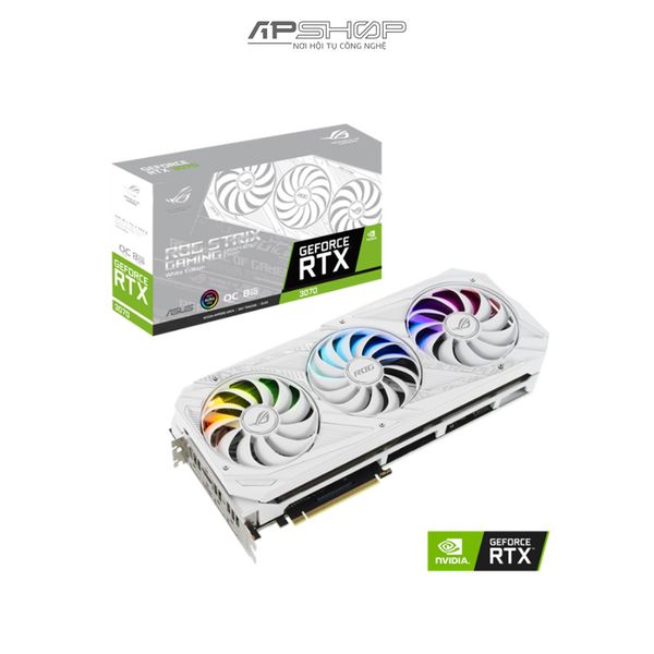 VGA ASUS ROG STRIX RTX 3070 OC Edition 8G V2 GAMING WHITE | Chính hãng