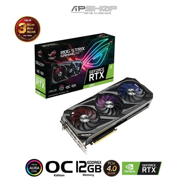 VGA ASUS ROG STRIX RTX 3080 12GB GAMING | Chính hãng