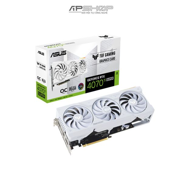 VGA ASUS TUF Gaming RTX 4070 Ti SUPER 16GB GDDR6X White OC Edition