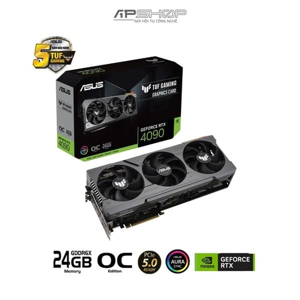 VGA ASUS TUF Gaming RTX 4090 OC Edition 24GB | Chính hãng