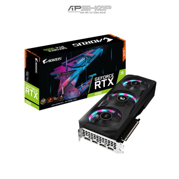 VGA GIGABYTE AORUS RTX 3060 ELITE 12G | Chính hãng