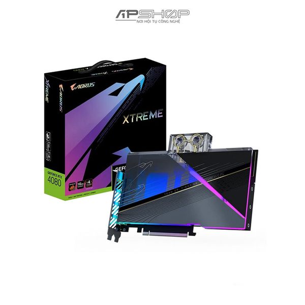 VGA GIGABYTE AORUS RTX 4080 XTREME WATERFORCE WB 16GB | Chính hãng