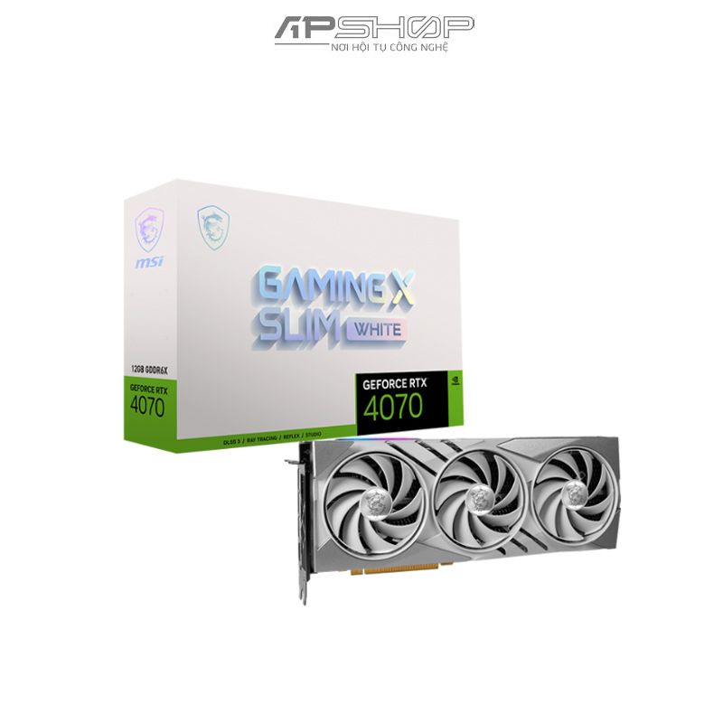 VGA MSI RTX 4070 Super 12G Gaming X Slim White