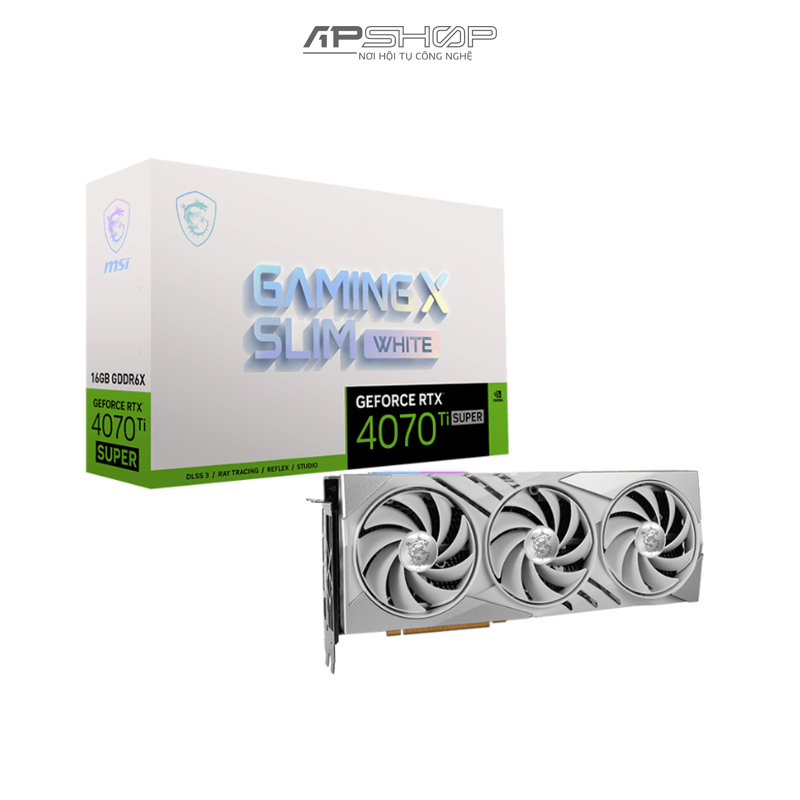 VGA MSI RTX 4070 TI Super 16G Gaming X Slim White