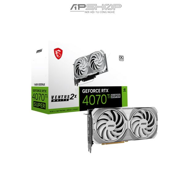 VGA MSI RTX 4070 TI Super 16G Ventus 2x White OC