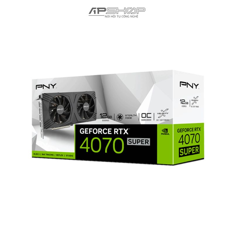 VGA PNY RTX 4070 SUPER VERTO OC 12GB GDDR6X