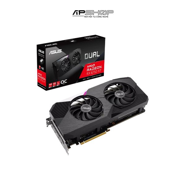 VGA ASUS DUAL Radeon RX 6750 XT OC Edition 12GB | Chính hãng