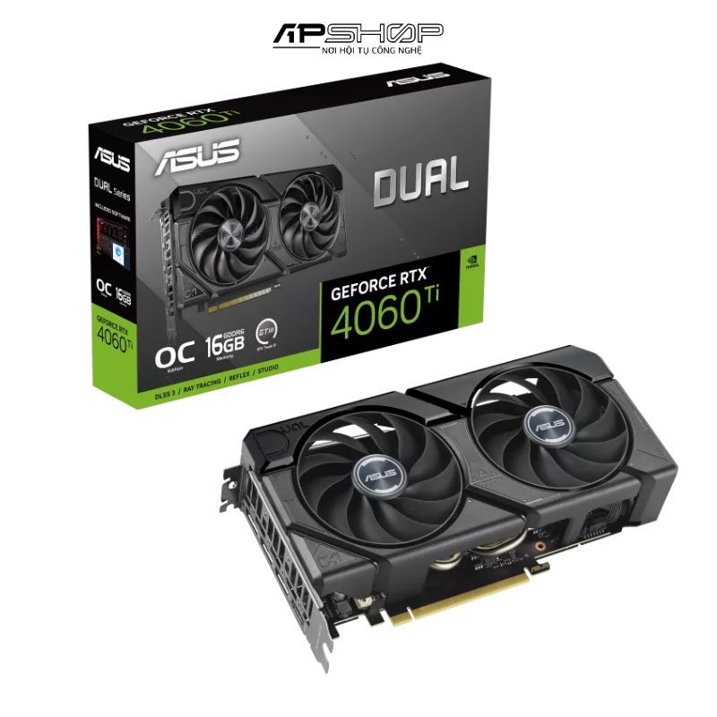 VGA ASUS Dual RTX 4060 Ti EVO OC Edition 16GB GDDR6