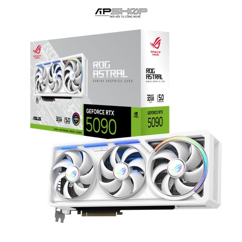VGA Asus ROG Astral RTX 5090 32GB GDDR7 WHITE Edition