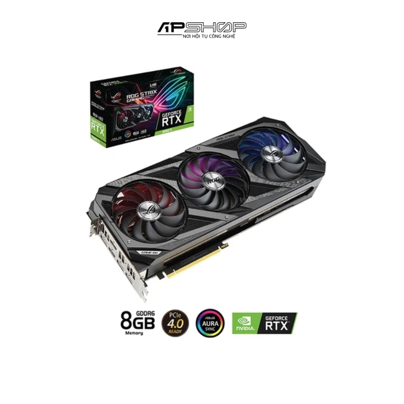VGA ASUS ROG STRIX RTX 3060 Ti 8GB V2 GAMING Chính hãng –